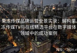 果冻传媒品牌运营全景实录：解构果冻传媒TV与在线精选平台在数字媒体领域中的成功案例