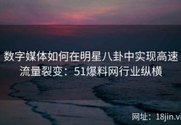 数字媒体如何在明星八卦中实现高速流量裂变：51爆料网行业纵横