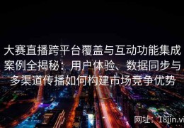 大赛直播跨平台覆盖与互动功能集成案例全揭秘：用户体验、数据同步与多渠道传播如何构建市场竞争优势