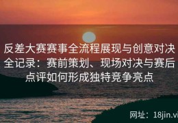 反差大赛赛事全流程展现与创意对决全记录：赛前策划、现场对决与赛后点评如何形成独特竞争亮点