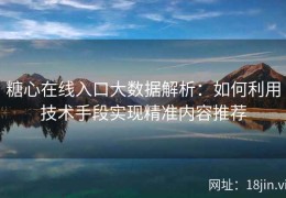 糖心在线入口大数据解析：如何利用技术手段实现精准内容推荐