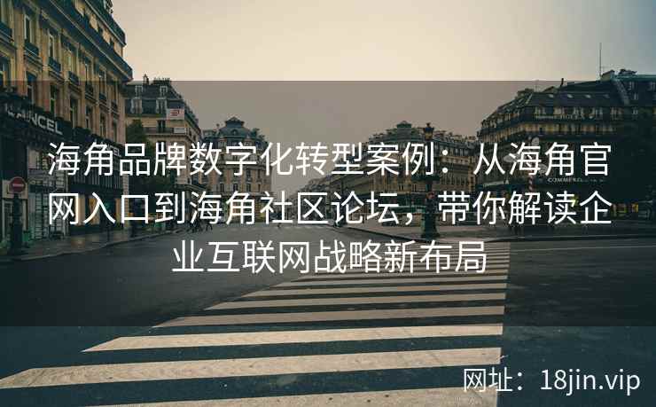 海角品牌数字化转型案例：从海角官网入口到海角社区论坛，带你解读企业互联网战略新布局